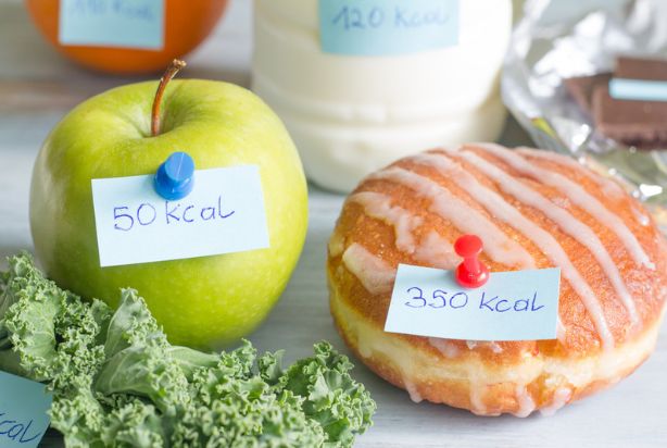 Alimentos com diferentes calorias