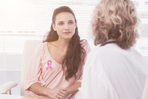 Mulher consultando para prevenção do câncer de mama