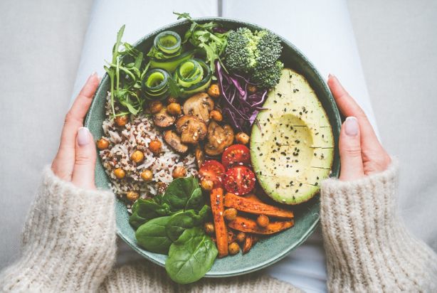 Bowl com proteínas vegetais 