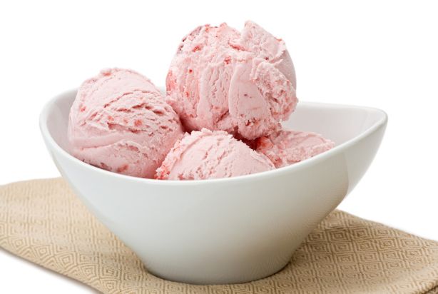 sorvete de morango 